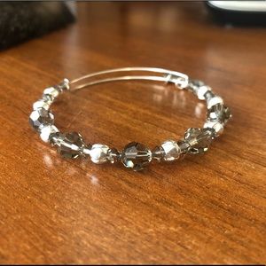 Silver SWAROVSKI Alex and ani beaded bracelet